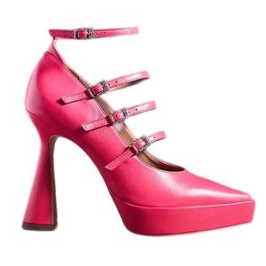 Vicenza Anthro Platform Heels Pink Sz 7